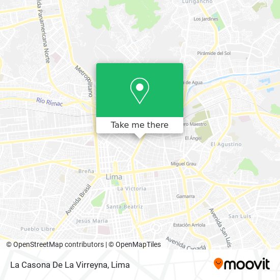 Mapa de La Casona De La Virreyna