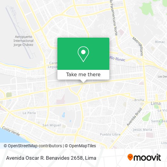 Avenida Oscar R. Benavides 2658 map