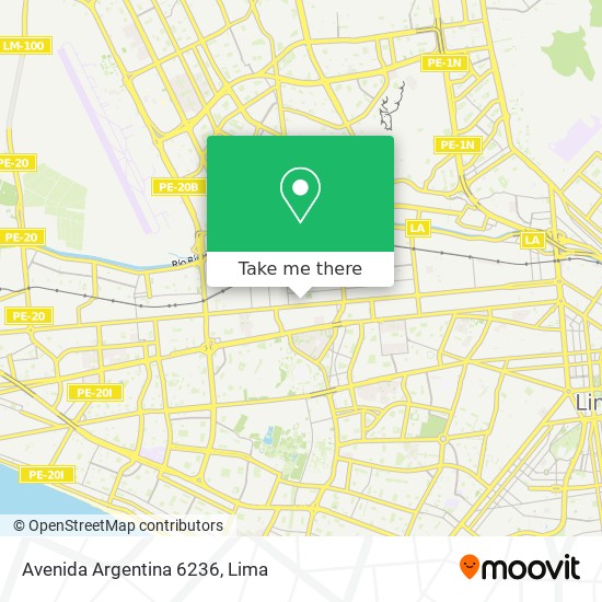 Avenida Argentina 6236 map