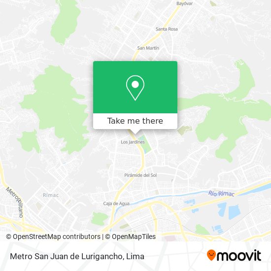 Mapa de Metro San Juan de Lurigancho