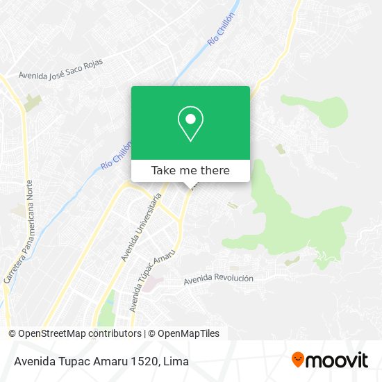 Avenida Tupac Amaru 1520 map