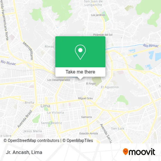 Jr. Ancash map