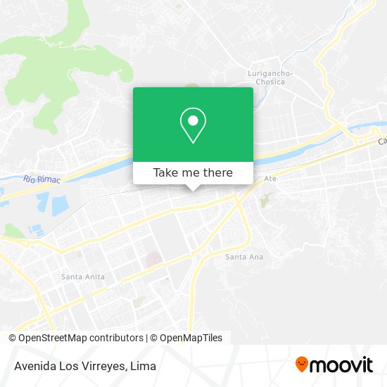 Avenida Los Virreyes map