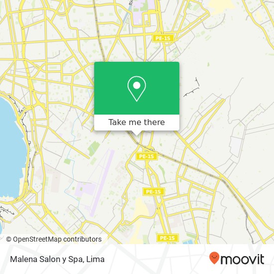 Malena Salon y Spa map