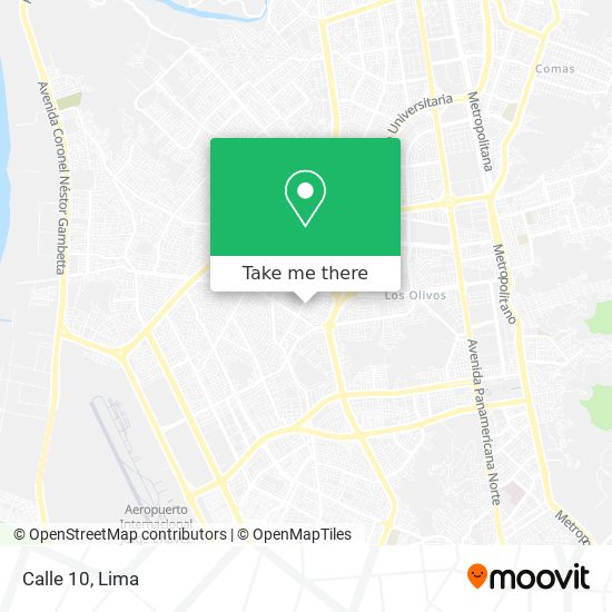 Calle 10 map