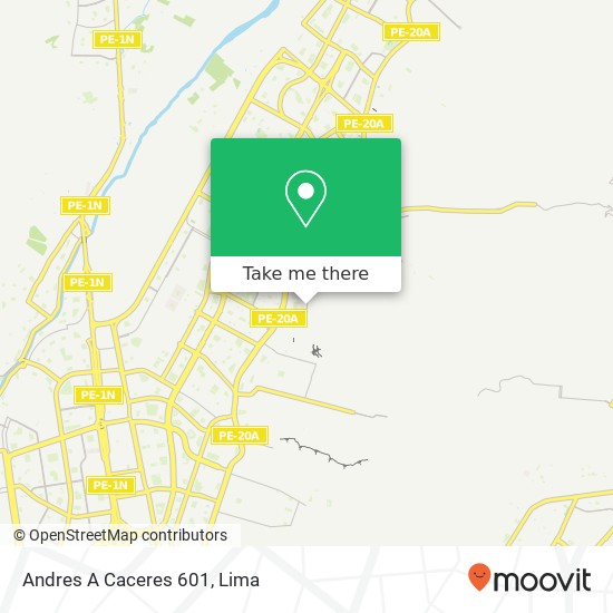 Andres A Caceres 601 map