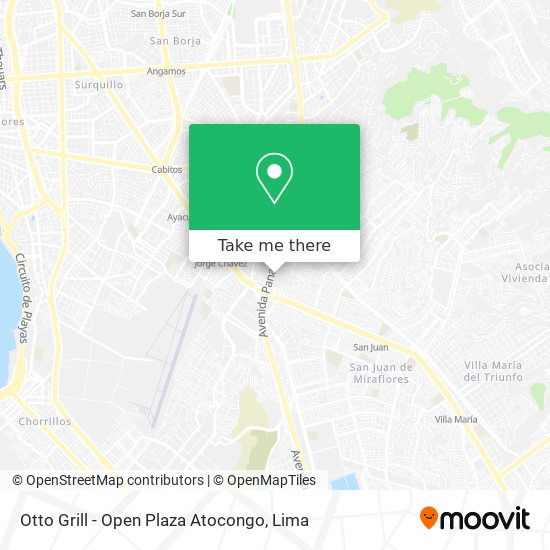 Mapa de Otto Grill - Open Plaza Atocongo