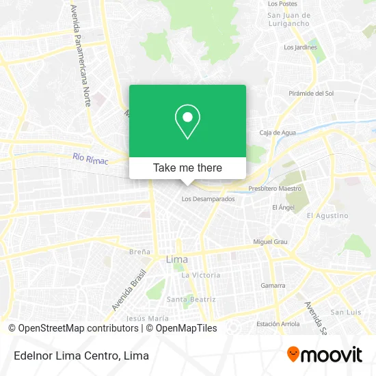 Edelnor  Lima Centro map