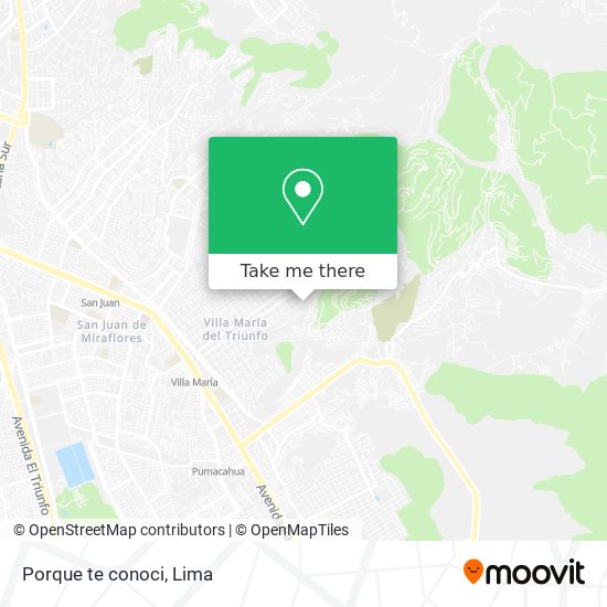 Porque te conoci map