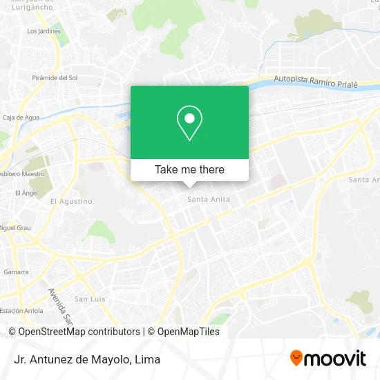 Mapa de Jr. Antunez de Mayolo