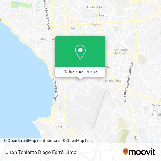 Jirón Teniente Diego Ferré map