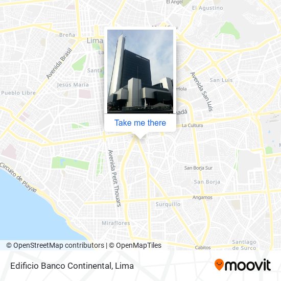 Edificio Banco Continental map