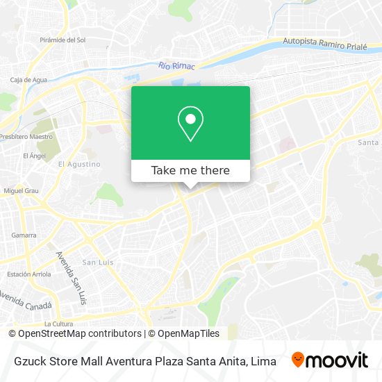 Gzuck Store Mall Aventura Plaza Santa Anita map