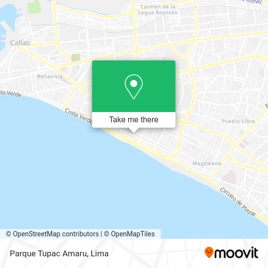 Parque Tupac Amaru map