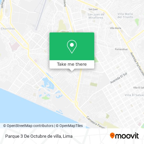 Mapa de Parque 3 De Octubre de villa