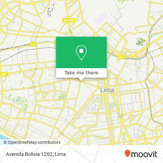 Avenida Bolivia 1202 map
