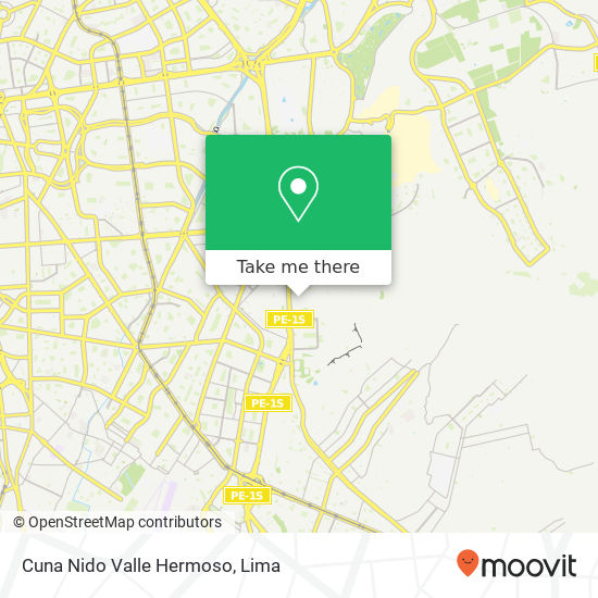 Cuna Nido Valle Hermoso map