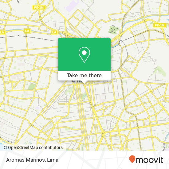 Aromas Marinos map