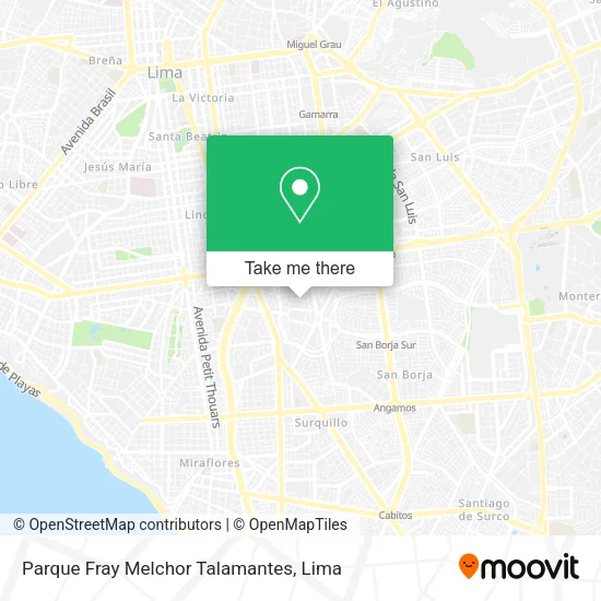 Parque Fray Melchor Talamantes map
