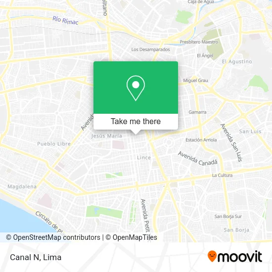 Mapa de Canal N