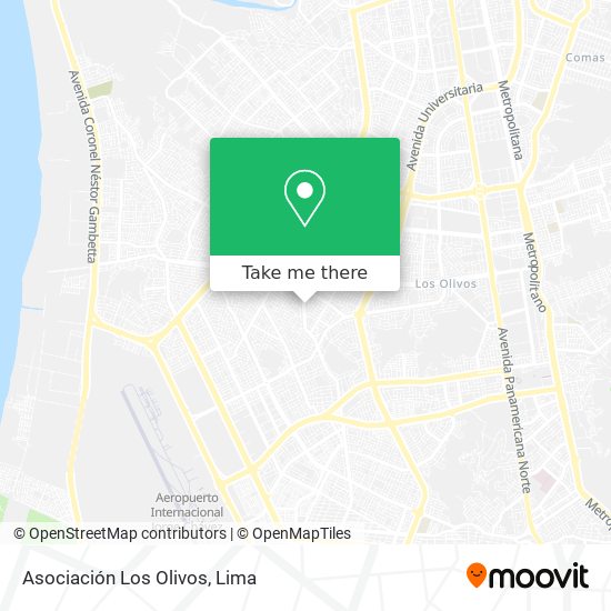 Asociación Los Olivos map