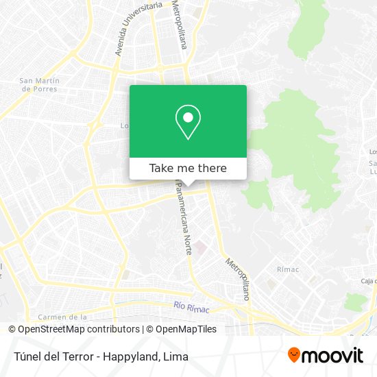 Túnel del Terror - Happyland map