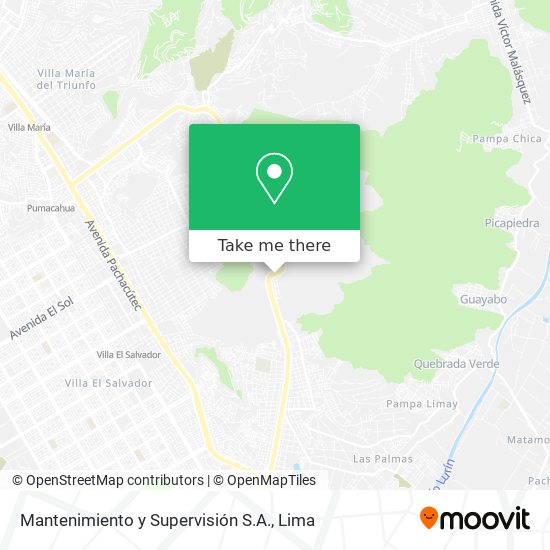 Mantenimiento y Supervisión S.A. map