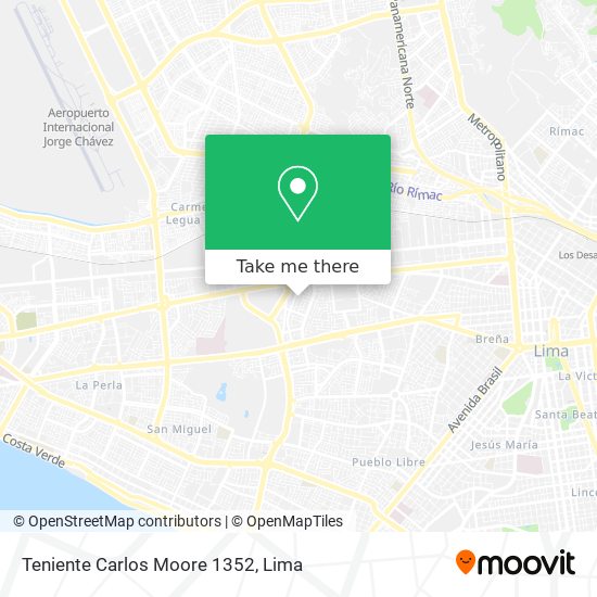 Teniente Carlos Moore 1352 map