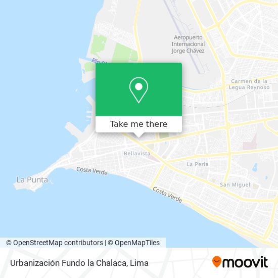 Urbanización Fundo la Chalaca map