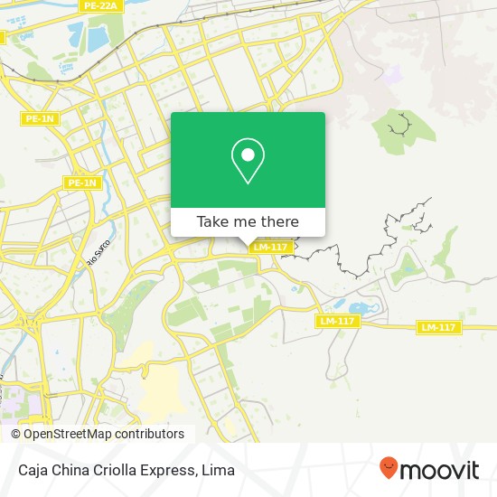 Caja China Criolla Express map
