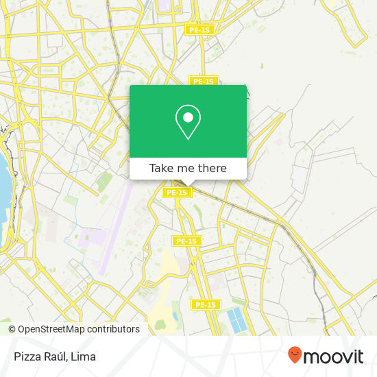 Pizza Raúl map