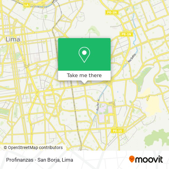 Profinanzas - San Borja map
