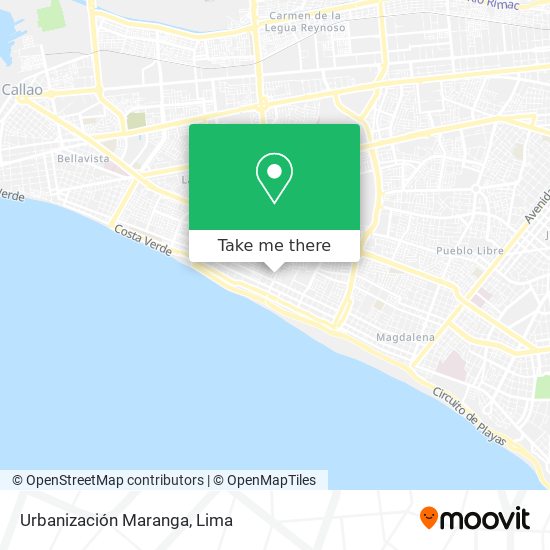 Urbanización Maranga map