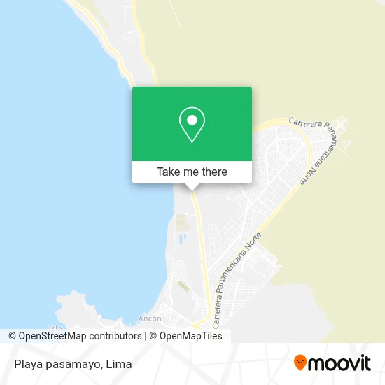 Playa pasamayo map