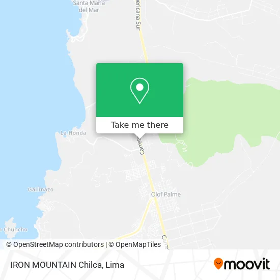 IRON MOUNTAIN Chilca map