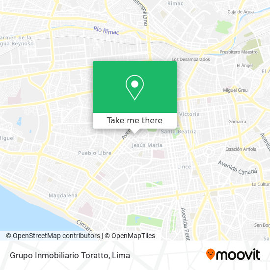 Grupo Inmobiliario Toratto map