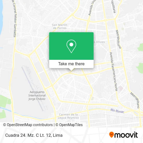 Mapa de Cuadra 24. Mz. C Lt. 12