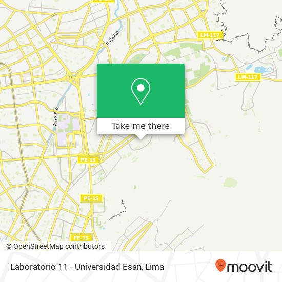 Laboratorio 11 - Universidad Esan map