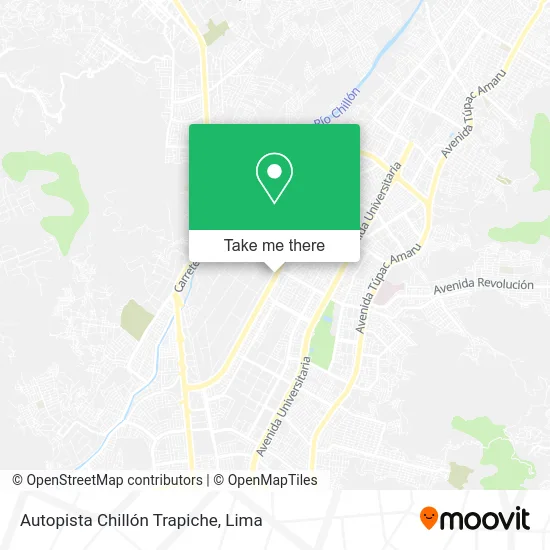 Autopista Chillón Trapiche map