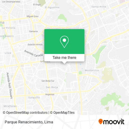 Mapa de Parque Renacimiento