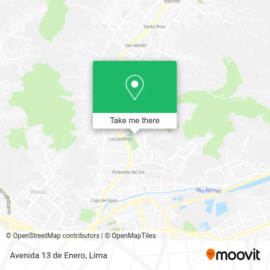 Avenida 13 de Enero map