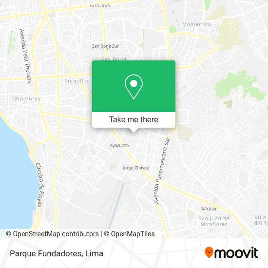 Parque Fundadores map