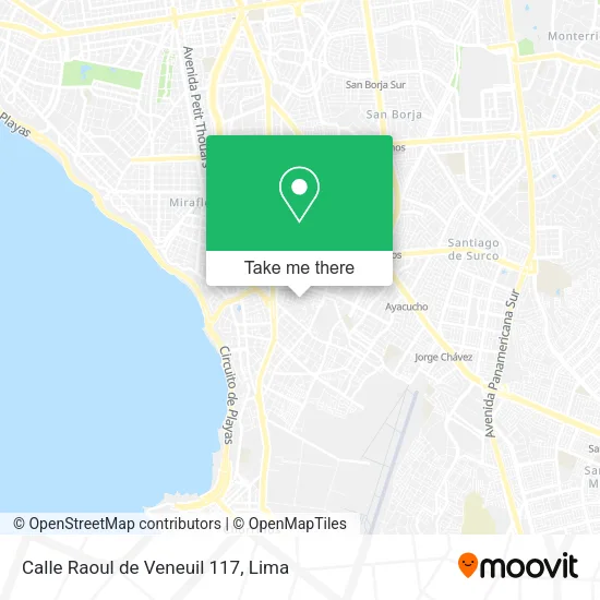 Mapa de Calle Raoul de Veneuil 117