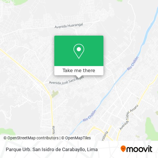 Mapa de Parque Urb. San Isidro de Carabayllo