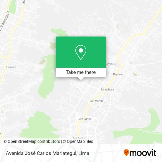 Avenida José Carlos Mariategui map