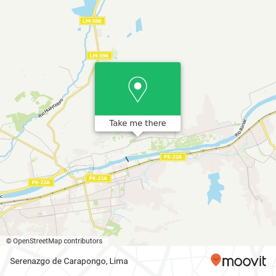 Serenazgo de Carapongo map