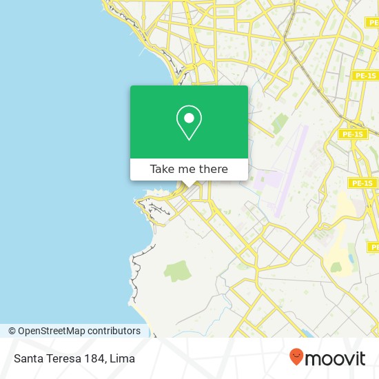 Santa Teresa 184 map