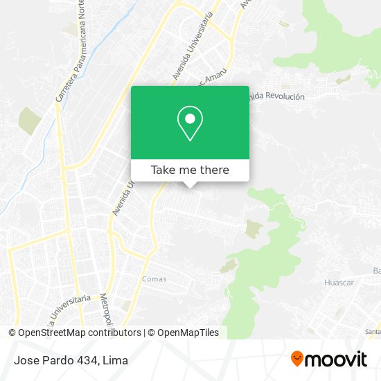 Jose Pardo 434 map