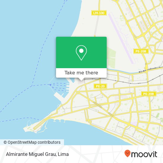 Almirante Miguel Grau map