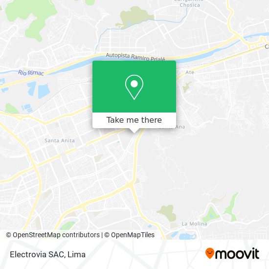 Electrovia SAC map